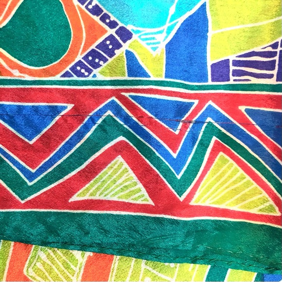 Honey Vintage Silk Scarf - Picture 11 of 11